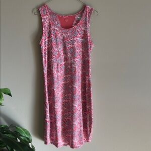 Columbia Pink and Blue Coral Activewear PFG dress